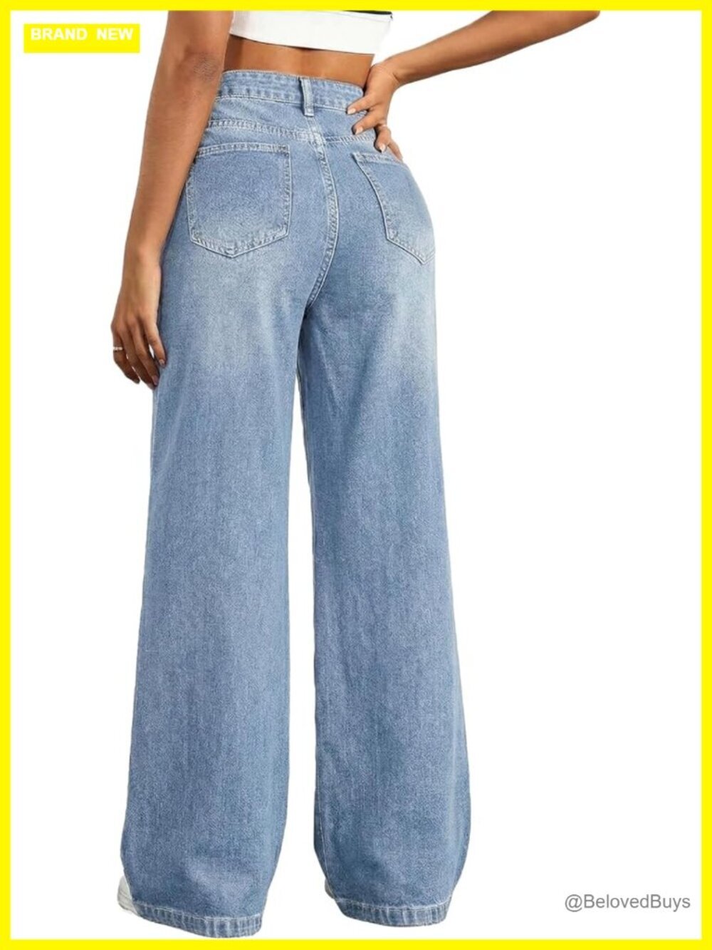 Tall Women's Straight Leg Jeans 30/32 Inseam High Rise Denim Pants